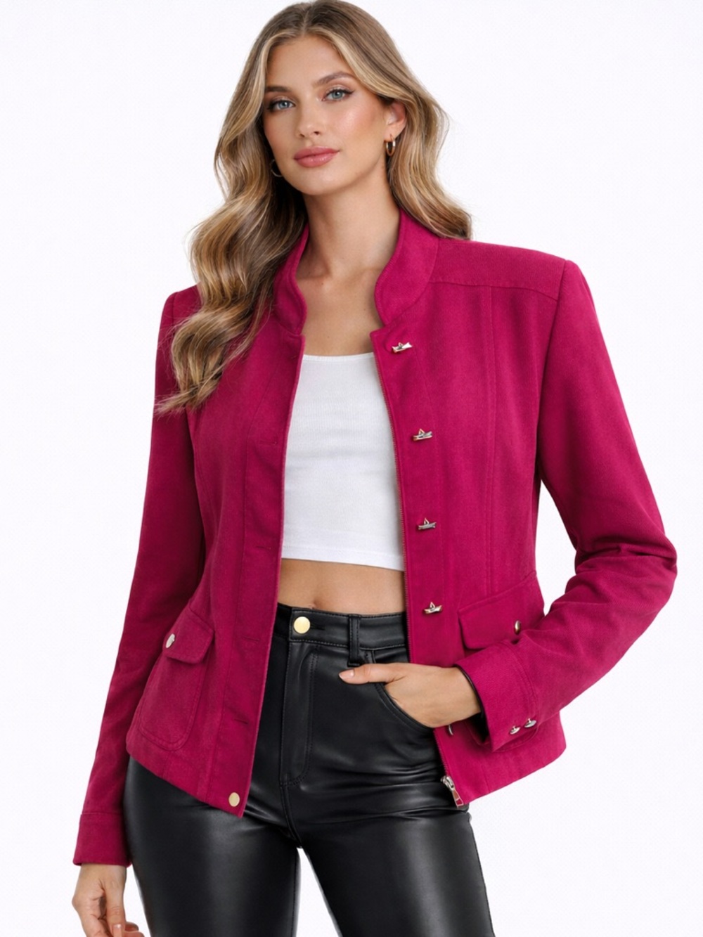 Vintage TanJay Petite Red Blazer 6P Structured Jacket Statement Revolve Style